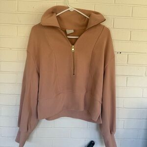 Varley Ramona 1/4 zip EUC mauve medium